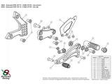 K009 - BONAMICI RACING Kawasaki Z750 / Z1000 (07/12) Adjustable Rearset – Accessories in the 2WheelsHero Motorcycle Aftermarket Accessories and Parts Online Shop