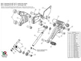 K015 - BONAMICI RACING Kawasaki ZX-10R (16/20) Adjustable Rearset – Accessories in the 2WheelsHero Motorcycle Aftermarket Accessories and Parts Online Shop