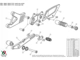 B006 - BONAMICI RACING BMW S1000R (17/20) Adjustable Rearset – Accessories in the 2WheelsHero Motorcycle Aftermarket Accessories and Parts Online Shop