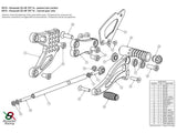 K010 - BONAMICI RACING Kawasaki ZX-6R (09/18) Adjustable Rearset – Accessories in the 2WheelsHero Motorcycle Aftermarket Accessories and Parts Online Shop