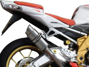 DELKEVIC Aprilia RSV 1000 R / Tuono V2 Slip-on Exhaust Mini 8" – Accessories in the 2WheelsHero Motorcycle Aftermarket Accessories and Parts Online Shop