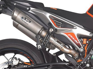 SPARK GKT0110 KTM 790 / 890 Duke (2018+) Titanium Semi-Full Double Exhaust System "GRID-O" (215 mm) – Accessories in the 2WheelsHero Motorcycle Aftermarket Accessories and Parts Online Shop