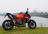 SPARK GKT0111 KTM 1290 / 1390 Super Duke R (2020+) Titanium High-mount Double Exhaust "GRID-O" (EU homologated) – Accessories in the 2WheelsHero Motorcycle Aftermarket Accessories and Parts Online Shop