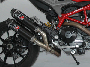 QD EXHAUST Ducati Hypermotard 821 (13/15) Dual Slip-on Exhaust "Magnum" (EU homologated) – Accessories in the 2WheelsHero Motorcycle Aftermarket Accessories and Parts Online Shop