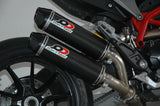 QD EXHAUST Ducati Hypermotard 821 (13/15) Dual Slip-on Exhaust "Magnum" (EU homologated) – Accessories in the 2WheelsHero Motorcycle Aftermarket Accessories and Parts Online Shop