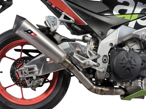 QD EXHAUST Aprilia Tuono V4 (17/20) Slip-on Exhaust "Tronco-Cono" (EU homologated) – Accessories in the 2WheelsHero Motorcycle Aftermarket Accessories and Parts Online Shop