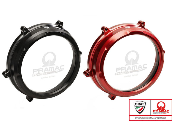 CA200PR - CNC RACING Ducati Panigale V2 / Streetfighter Clear Clutch Cover (Pramac edition) – Accessories in the 2WheelsHero Motorcycle Aftermarket Accessories and Parts Online Shop