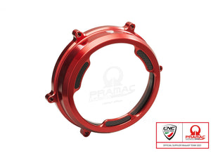 CA201PR - CNC RACING Ducati Panigale (12/19) Clear Clutch Cover (with carbon inlay; Pramac edition) – Accessories in the 2WheelsHero Motorcycle Aftermarket Accessories and Parts Online Shop