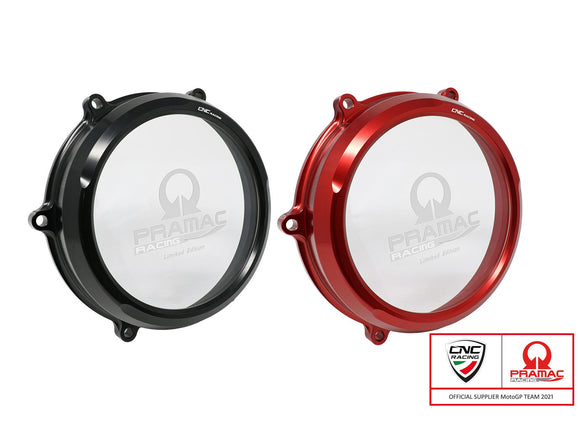 CA210PR - CNC RACING Pramac Racing Limited Edition Ducati Panigale V4 Clear Clutch Cover – Accessories in the 2WheelsHero Motorcycle Aftermarket Accessories and Parts Online Shop