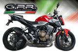 GPR Honda CB500F (13/16) Full Exhaust System "M3 Black Titanium" – Accessories in the 2WheelsHero Motorcycle Aftermarket Accessories and Parts Online Shop