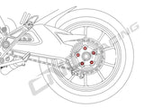 DA383 - CNC RACING Ducati / MV Agusta Rear Sprocket Nuts (M10x1.25) – Accessories in the 2WheelsHero Motorcycle Aftermarket Accessories and Parts Online Shop