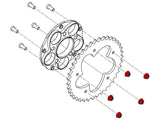 DA385 - CNC RACING MV Agusta Rear Sprocket Flange Nuts set (M8x1.25) – Accessories in the 2WheelsHero Motorcycle Aftermarket Accessories and Parts Online Shop