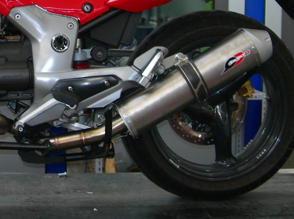 QD EXHAUST Moto Guzzi Breva 850/1100 Dual Slip-on Exhaust 