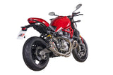 QD EXHAUST Ducati Monster 1200 / 821 (14/17)  Dual Slip-on Exhaust "Gunshot" (EURO3) – Accessories in the 2WheelsHero Motorcycle Aftermarket Accessories and Parts Online Shop