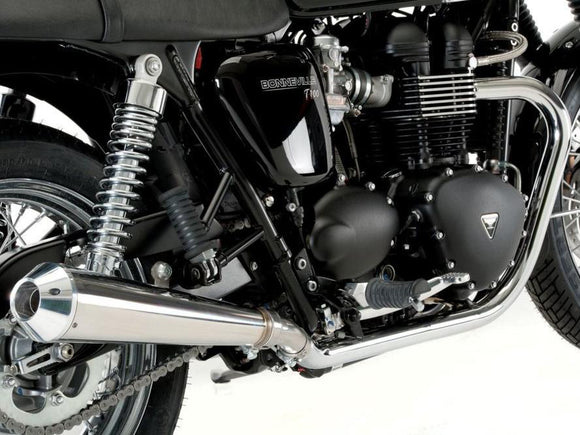 QD EXHAUST Triumph Bonneville T100 Dual Slip-on Exhaust 