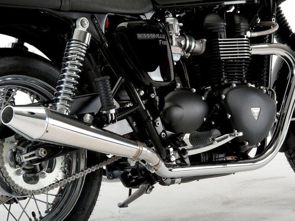 QD EXHAUST Triumph Bonneville/SE Dual Slip-on Exhaust 