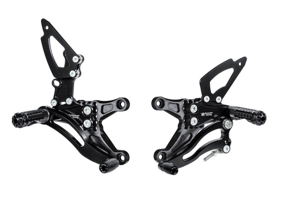 K006 - BONAMICI RACING Kawasaki ZX-6R (07/08) Adjustable Rearset – Accessories in the 2WheelsHero Motorcycle Aftermarket Accessories and Parts Online Shop