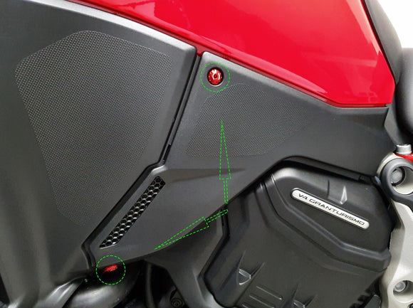 KV302 - CNC RACING Ducati Multistrada V4 Frame Side Cover Screws – Accessories in the 2WheelsHero Motorcycle Aftermarket Accessories and Parts Online Shop