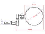MR704 - CNC RACING Bar End Mirror "Rocket" (Ø 94,5 mm; left) – Accessories in the 2WheelsHero Motorcycle Aftermarket Accessories and Parts Online Shop