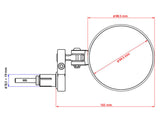MR703 - CNC RACING Bar End Mirror "Rocket" (Ø 94,5 mm; right) – Accessories in the 2WheelsHero Motorcycle Aftermarket Accessories and Parts Online Shop