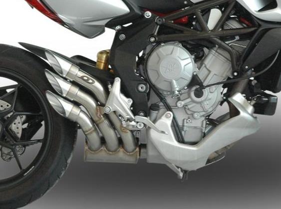 QD EXHAUST MV Agusta Rivale 800 Triple Slip-on Exhaust 