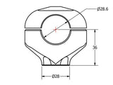 RM220 - CNC RACING Ducati / MV Agusta Handlebar Riser (36 mm, conical) – Accessories in the 2WheelsHero Motorcycle Aftermarket Accessories and Parts Online Shop