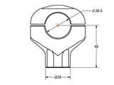 RM221 - CNC RACING Handlebar Riser (48 mm, conical) – Accessories in the 2WheelsHero Motorcycle Aftermarket Accessories and Parts Online Shop