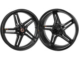 BST KTM 790 / 890 Duke Carbon Wheels Set "Rapid TEK" (front & conventional rear, 5 slanted spokes, black hubs) – Accessories in the 2WheelsHero Motorcycle Aftermarket Accessories and Parts Online Shop