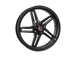 BST Ducati Superbike 848 Carbon Wheel "Rapid TEK" (front, 5 slanted spokes, black hubs) – Accessories in the 2WheelsHero Motorcycle Aftermarket Accessories and Parts Online Shop