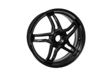 BST BMW S1000R / S1000RR Carbon Wheel "Rapid TEK" (conventional rear, 5 slanted spokes, black hubs) – Accessories in the 2WheelsHero Motorcycle Aftermarket Accessories and Parts Online Shop