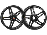 BST Ducati Monster 796 Carbon Wheels Set "Rapid TEK" (front & offset rear, 5 slanted spokes, black hubs) – Accessories in the 2WheelsHero Motorcycle Aftermarket Accessories and Parts Online Shop