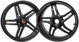 BST BMW S1000R / S1000RR Carbon Wheels Set "Rapid TEK" (front & conventional rear, 5 slanted spokes, black hubs) – Accessories in the 2WheelsHero Motorcycle Aftermarket Accessories and Parts Online Shop