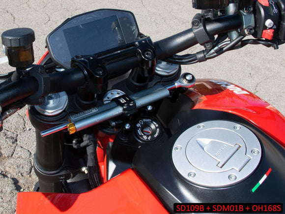 Ducati Hypermotard 950 (2019+) OHLINS Steering Damper + CNC RACING Mounting Kit – Accessories in the 2WheelsHero Motorcycle Aftermarket Accessories and Parts Online Shop