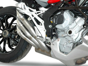 QD EXHAUST MV Agusta Stradale 800 Triple Slip-on Exhaust "Power Gun" (silver; EU homologated) – Accessories in the 2WheelsHero Motorcycle Aftermarket Accessories and Parts Online Shop