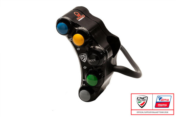 SWD01PR - CNC RACING Ducati 7 Buttons Left Handlebar Switch (Pramac edition; street) – Accessories in the 2WheelsHero Motorcycle Aftermarket Accessories and Parts Online Shop