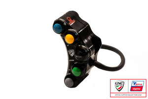 SWD02PR - CNC RACING Ducati 6 Buttons Left Handlebar Switch (Pramac edition; racing) – Accessories in the 2WheelsHero Motorcycle Aftermarket Accessories and Parts Online Shop