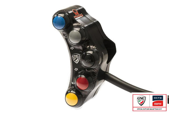 SWD08PR - CNC RACING Ducati Superbike 1098/1198/848 7 Buttons Left Handlebar Switch (Pramac edition; street) – Accessories in the 2WheelsHero Motorcycle Aftermarket Accessories and Parts Online Shop