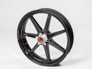 BST Kawasaki ZX-6R / ZX-6R 636 Carbon Wheel "Mamba TEK" (front, 7 straight spokes, silver hubs) – Accessories in the 2WheelsHero Motorcycle Aftermarket Accessories and Parts Online Shop