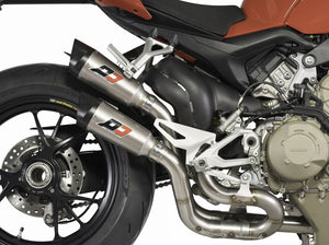 QD EXHAUST Ducati Streetfighter V4/V4S Semi-Full Dual Exhaust System "Gunshot" (EU homologated) – Accessories in the 2WheelsHero Motorcycle Aftermarket Accessories and Parts Online Shop