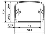 TF441 - CNC RACING Ducati Front Brake Fluid Tank Cap – Accessories in the 2WheelsHero Motorcycle Aftermarket Accessories and Parts Online Shop