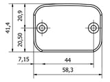 TF881 - CNC RACING Ducati Front Brake Fluid Tank Cap "Streaks" – Accessories in the 2WheelsHero Motorcycle Aftermarket Accessories and Parts Online Shop