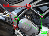 TT350 - CNC RACING Ducati Multistrada 1260 (18/20) Frame Plugs (big holes set) – Accessories in the 2WheelsHero Motorcycle Aftermarket Accessories and Parts Online Shop