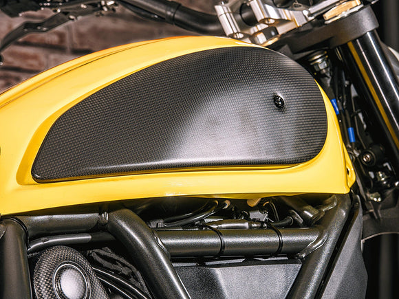 ZA974 - CNC RACING Ducati Scrambler 800 Carbon Fuel Tank Cover – Accessories in the 2WheelsHero Motorcycle Aftermarket Accessories and Parts Online Shop