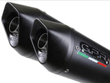 GPR Aprilia Dorsoduro 900 Dual Slip-on Exhaust "Furore Nero" – Accessories in the 2WheelsHero Motorcycle Aftermarket Accessories and Parts Online Shop