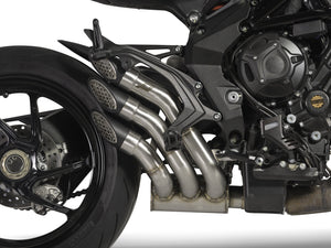 QD EXHAUST MV Agusta Brutale 800 (16/...) Triple Slip-on Exhaust "Power Gun" (silver; EU homologated) – Accessories in the 2WheelsHero Motorcycle Aftermarket Accessories and Parts Online Shop