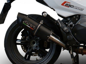 GPR BMW C650 Sport Slip-on Exhaust "Furore Evo 4 Nero" (EU homologated) – Accessories in the 2WheelsHero Motorcycle Aftermarket Accessories and Parts Online Shop