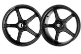 BST Ducati Scrambler Carbon Wheels Set "Twin TEK" (5 straight spokes, black hubs, front & conventional rear) – Accessories in the 2WheelsHero Motorcycle Aftermarket Accessories and Parts Online Shop