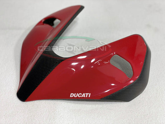 CARBONVANI Ducati Streetfighter V4 (2020+) Carbon Headlight Cover (upper; red) – Accessories in the 2WheelsHero Motorcycle Aftermarket Accessories and Parts Online Shop