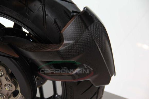 CARBONVANI Ducati Multistrada 1200 Carbon Rear Splash Mudguard – Accessories in the 2WheelsHero Motorcycle Aftermarket Accessories and Parts Online Shop