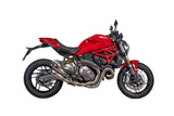 QD EXHAUST Ducati Monster 1200 / 821 (14/17)  Dual Slip-on Exhaust "Gunshot" (EURO3) – Accessories in the 2WheelsHero Motorcycle Aftermarket Accessories and Parts Online Shop